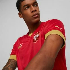 Puma Serbia Home '22/'23 Men's Replica Jersey 10 Puma Serbia Home '22/'23 Men's Replica Jersey -Shoes Sales Store 23 Mens Replica Jersey 34