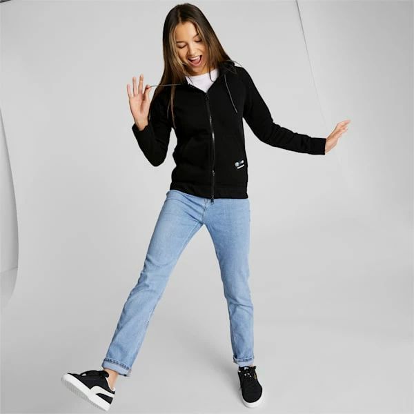 Puma BMW M Motorsport Hooded Women's Sweat Jacket 2 Puma BMW M Motorsport Hooded Women's Sweat Jacket - Image 2