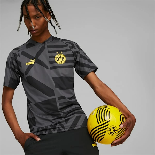 Puma Borussia Dortmund Soccer Men's Prematch Jersey 1 Puma Borussia Dortmund Soccer Men's Prematch Jersey