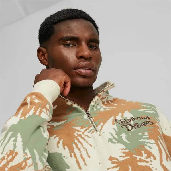 Puma Childhood Dreams Men's Basketball Quarter Zip Sweatshirt 2 Puma Childhood Dreams Men's Basketball Quarter Zip Sweatshirt - Image 2