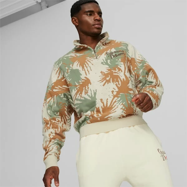 Puma Childhood Dreams Men's Basketball Quarter Zip Sweatshirt 1 Puma Childhood Dreams Men's Basketball Quarter Zip Sweatshirt