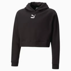Puma Classics Big Kids' Cropped Hoodie -Shoes Sales Store Classics Big Kids Cropped Hoodie 4