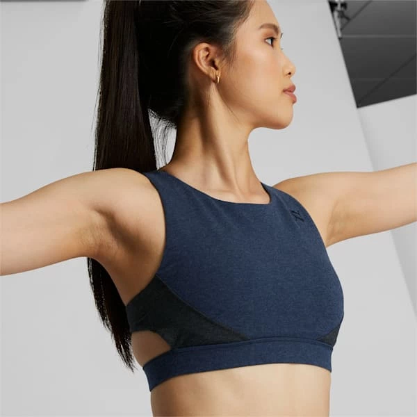 Puma Exhale Training Color Block Women's Sports Bra 2 Puma Exhale Training Color Block Women's Sports Bra - Image 2