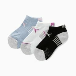 Puma Girls' Low Cut Half Socks [3 Pack]