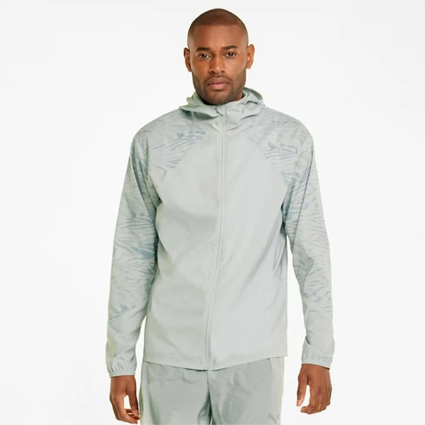 Performance Running Graphic Hooded Men's Running Jacket 1 Performance Running Graphic Hooded Men's Running Jacket