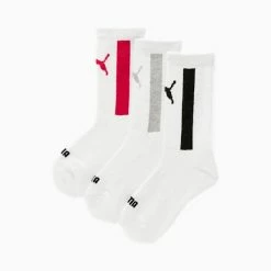 Puma Half-Terry Crew-Length Kids' Socks [3 Pack]