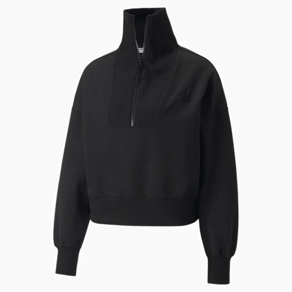 Puma Infuse Women's Half-Zip Oversized Sweatshirt 6 Puma Infuse Women's Half-Zip Oversized Sweatshirt - Image 6