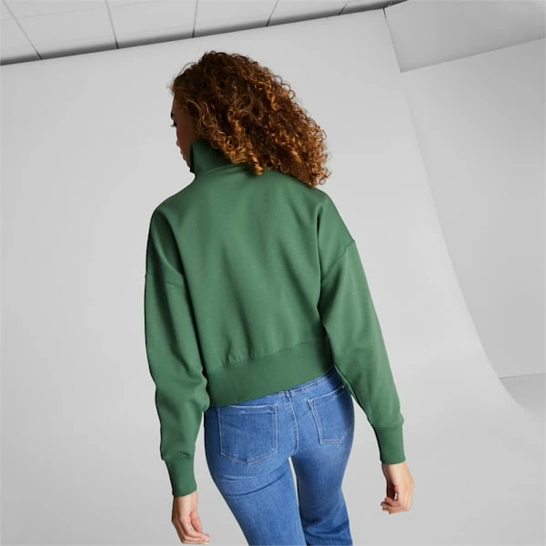 Puma Infuse Women's Half-Zip Oversized Sweatshirt 3 Puma Infuse Women's Half-Zip Oversized Sweatshirt - Image 3