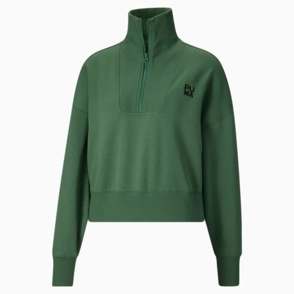 Puma Infuse Women's Half-Zip Oversized Sweatshirt 4 Puma Infuse Women's Half-Zip Oversized Sweatshirt - Image 4