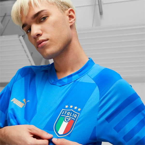 Puma Italy Football Home Men's Prematch Jersey 4 Puma Italy Football Home Men's Prematch Jersey - Image 4