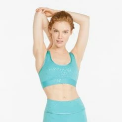 Puma Mid Impact Printed Women's Sports Bra