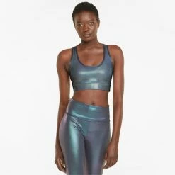 Puma Mid Impact Printed Women's Sports Bra