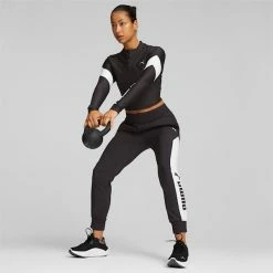 PUMA Fit EVERSCULPT Quarter-Zip Women's Training Crop Top -Shoes Sales Store PUMA Fit EVERSCULPT Quarter Zip Womens Training Crop Top 3