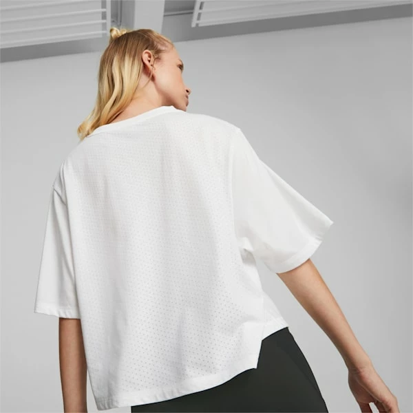 PUMA X BARBELLS FOR BOOBS Women's Training Crop Top 3 PUMA X BARBELLS FOR BOOBS Women's Training Crop Top - Image 3