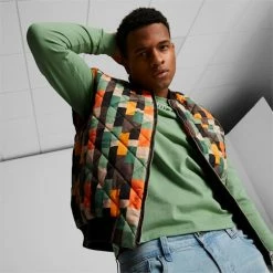 PUMA X BLACK FIVES Men's Basketball Bomber Jacket -Shoes Sales Store PUMA x BLACK FIVES Mens Basketball Bomber Jacket 4