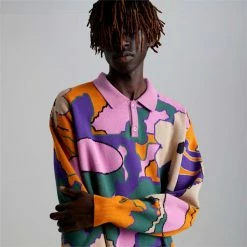 PUMA X P.A.M. PUMA X PERKS AND MINI Long Sleeve Knitted Polo Shirt -Shoes Sales Store PUMA x PERKS AND MINI Long Sleeve Knitted Polo Shirt 2