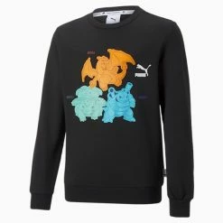 PUMA X POKEMON PUMA X POKÉMON Big Kids' Crewneck Sweatshirt -Shoes Sales Store PUMA x POKEMON Big Kids Crewneck Sweatshirt 5