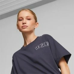 PUMA X VOGUE Women's Relaxed Fit Tee -Shoes Sales Store PUMA x VOGUE Womens Relaxed Fit Tee 3