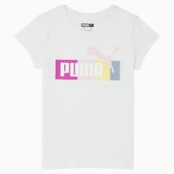 Puma Raise The Bar Little Kids' Logo Tee