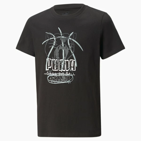 Scribble Dribble Big Kids' Basketball Tee 5 Scribble Dribble Big Kids' Basketball Tee - Image 5