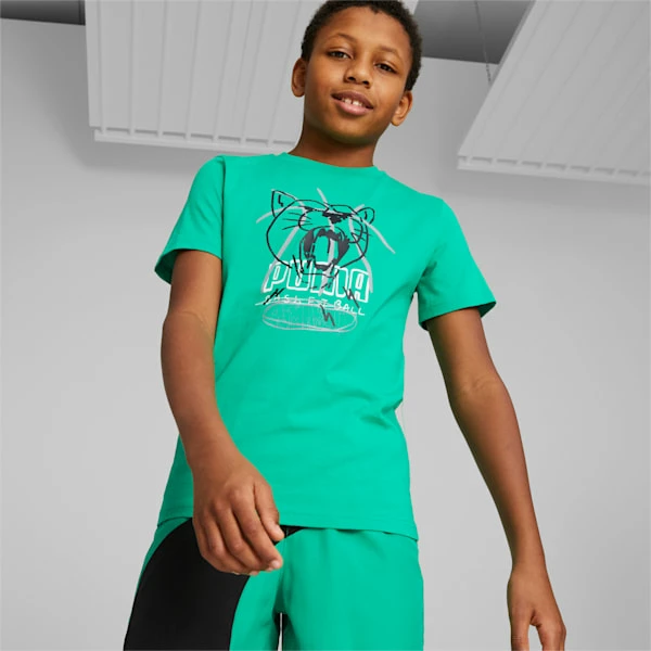 Scribble Dribble Big Kids' Basketball Tee 1 Scribble Dribble Big Kids' Basketball Tee