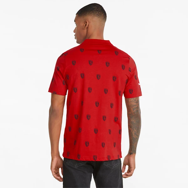 Puma Scuderia Ferrari Race Printed Men's Motorsport Polo Shirt 2 Puma Scuderia Ferrari Race Printed Men's Motorsport Polo Shirt - Image 2