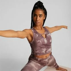 Studio Printed Women's Training Crop Tank