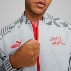 Puma Switzerland Soccer Men's Prematch Jacket -Shoes Sales Store Switzerland Soccer Mens Prematch Jacket 4