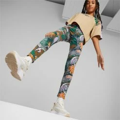 Puma T7 Vacay Queen Big Kids' Printed Leggings